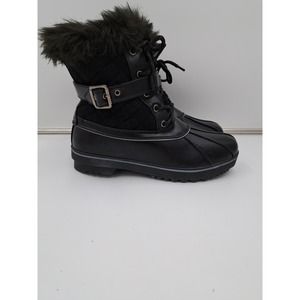 NWOT Dream Pairs Women's River 3 Black Mid Calf Winter Snow Boots 8